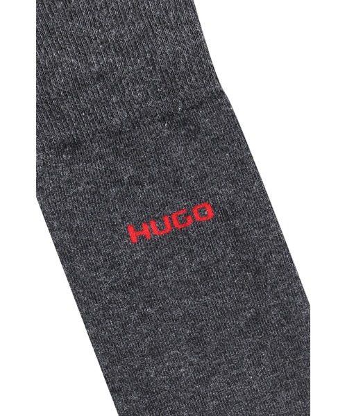 HUGO（ヒューゴ）の「2パック コットンブレンド レギュラーレングス ソックス（ソックス/靴下・メンズ・ブラック×レッド/ブラック/チャコールグレー・39-42/43-46）」の8枚目の写真