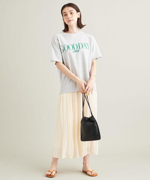 【WEB限定】シフォンプリーツ ロングスカート -ウォッシャブル-