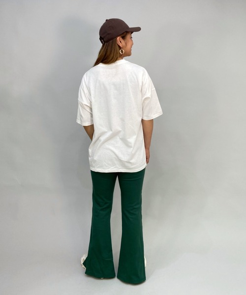 RVCA(ルーカ)の「RVCA/ルーカ ビッグシルエット/オーバーサイズ/カレッジ風ロゴTシャツ BC043-244(Tシャツ/カットソー・レディース・ピンク/ブラック/ホワイト・M/S/L)」の15枚目の写真