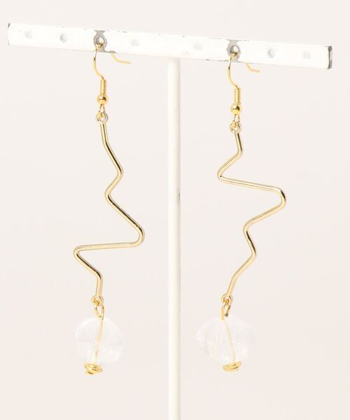 tone(トーン)の「【CouleuR】asymmetry メタルスティック ピアス(ピアス(両耳用)・レディース・その他・FREE)」の3枚目の写真