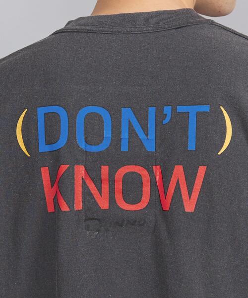 Dunno（ドノウ）の「＜DUNNO＞ DONT`T KNOW T/Tシャツ（Tシャツ/カットソー・メンズ・ダークグレー・L/M）」の5枚目の写真