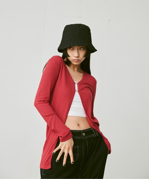 FEKETE（フェケテ）の「JACQUARD BUCKET HAT / 膨れジャガードバケットハット（ハット・レディース・ホワイト/ブラック/グリーン/ライトパープル・FREE）」の19枚目の写真