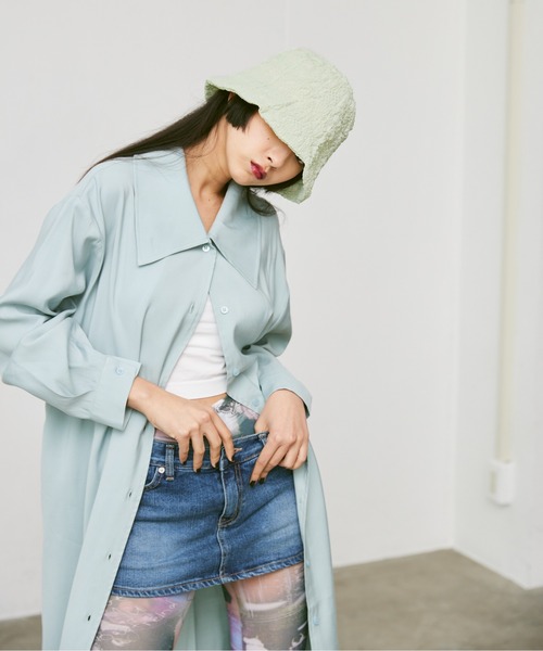 FEKETE（フェケテ）の「JACQUARD BUCKET HAT / 膨れジャガードバケットハット（ハット・レディース・ホワイト/ブラック/グリーン/ライトパープル・FREE）」の22枚目の写真