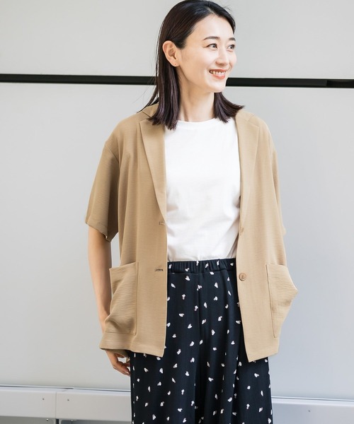 LEPSIM(レプシィム)の「テーラードジャケット 281824(その他アウター・レディース・ブラック/ベージュ/オフホワイト・FREE)」の3枚目の写真