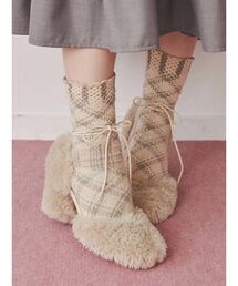 merry jenny | fluffyレースアップパンプス(パンプス)