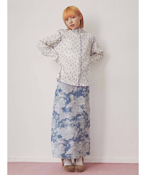 merry jenny（メリージェニー）の「fluffyレースアップパンプス（パンプス・レディース・アイボリー/ブラウン・MEDIUM/LARGE）」の10枚目の写真