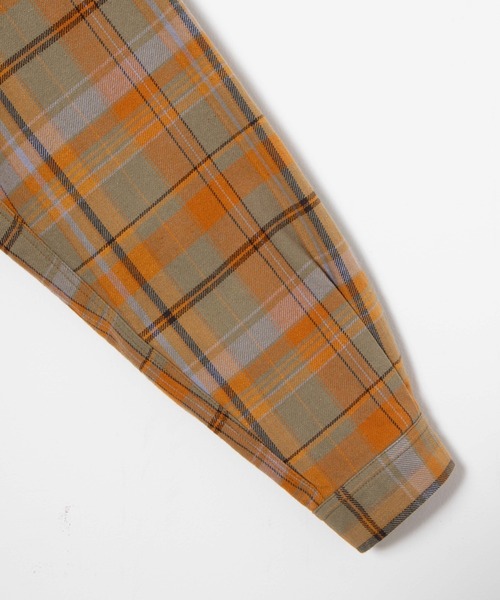 WEGO（ウィゴー）の「WEGO/ヘビーネルBIGチェックシャツ（シャツ/ブラウス・メンズ・ベージュ系その他2/グリーン系その他2・MEDIUM/LARGE）」の10枚目の写真