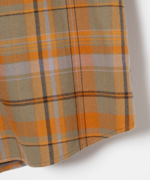 WEGO（ウィゴー）の「WEGO/ヘビーネルBIGチェックシャツ（シャツ/ブラウス・メンズ・ベージュ系その他2/グリーン系その他2・MEDIUM/LARGE）」の4枚目の写真