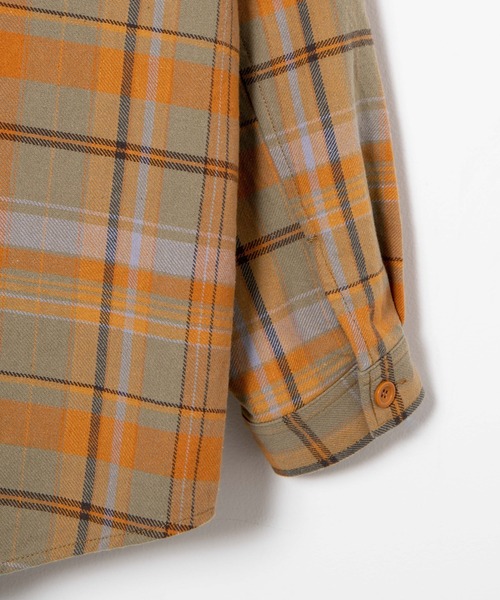 WEGO（ウィゴー）の「WEGO/ヘビーネルBIGチェックシャツ（シャツ/ブラウス・メンズ・ベージュ系その他2/グリーン系その他2・MEDIUM/LARGE）」の19枚目の写真