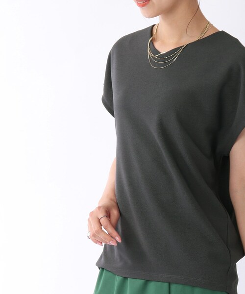 DRESKIP(ドレスキップ)の「◆カットミラノフレンチプルオーバー(Tシャツ/カットソー・レディース・ライトブルー/オフホワイト/グレー系その他/ホワイト系4/ダークブラウン/ブラック/パープル系/ライトベージュ・00)」の5枚目の写真