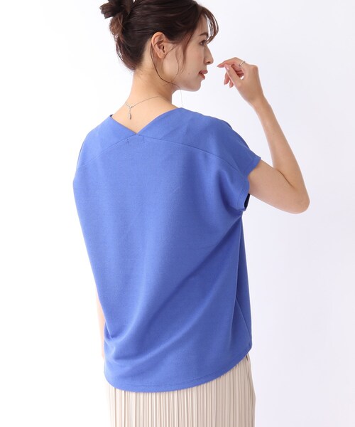 DRESKIP(ドレスキップ)の「◆カットミラノフレンチプルオーバー(Tシャツ/カットソー・レディース・ライトブルー/オフホワイト/グレー系その他/ホワイト系4/ダークブラウン/ブラック/パープル系/ライトベージュ・00)」の14枚目の写真