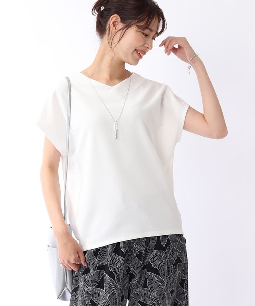 DRESKIP(ドレスキップ)の「◆カットミラノフレンチプルオーバー(Tシャツ/カットソー・レディース・ライトブルー/オフホワイト/グレー系その他/ホワイト系4/ダークブラウン/ブラック/パープル系/ライトベージュ・00)」の11枚目の写真