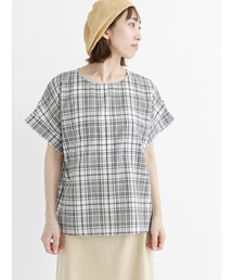 Lugnoncure | 【イージーケア】チェック柄ブラウス(シャツ/ブラウス)