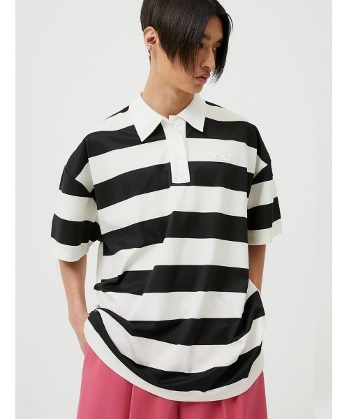 セール】【ESC STUDIO/イーエスシースタジオ】stripe short sleeve