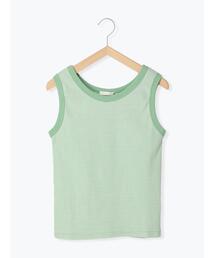 細ボーダーリンガータンクトップ