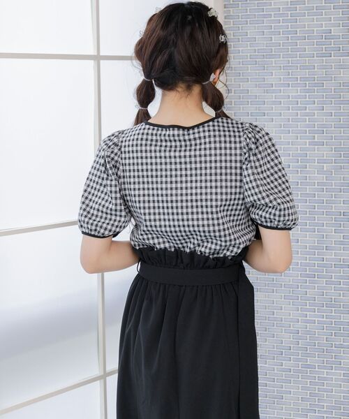 ems excite(エムズエキサイト)の「スクエアギンガムCT(Tシャツ/カットソー・レディース・ホワイト系その他/オレンジ系その他2/グリーン系その他2・FREE)」の18枚目の写真