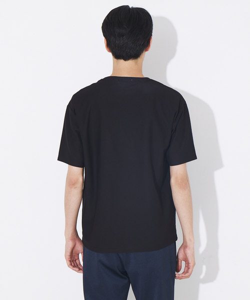 ABAHOUSE(アバハウス)の「カルゼ ワンボタン ポケット カラー Tシャツ(Tシャツ/カットソー・メンズ・ホワイト/グレイッシュブルー/エンジ/ブラック・44/46/48)」の10枚目の写真