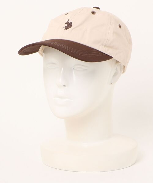 U.S. POLO ASSN.(ユーエスポロアッスン)の「1ポイント刺繍ツイルキャップ(キャップ・メンズ・ブラック/アイボリー/ベージュ/オフホワイト/ブラック系その他/ベージュ系その他/ブラウン/カーキ/ネイビー/グリーン/ベージュ系その他2/ブラック系その他2/モカ/チャコールグレー/ベージュ系その他3/ブラック系その他3/ベージュ系その他6/ブルー系その他/ブルー/レッド/ホワイト系その他/ベージュ系その他4・FREE)」の4枚目の写真