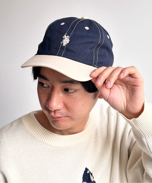 U.S. POLO ASSN.(ユーエスポロアッスン)の「1ポイント刺繍ツイルキャップ(キャップ・メンズ・ブラック/アイボリー/ベージュ/オフホワイト/ブラック系その他/ベージュ系その他/ブラウン/カーキ/ネイビー/グリーン/ベージュ系その他2/ブラック系その他2/モカ/チャコールグレー/ベージュ系その他3/ブラック系その他3/ベージュ系その他6/ブルー系その他/ブルー/レッド/ホワイト系その他/ベージュ系その他4・FREE)」の21枚目の写真
