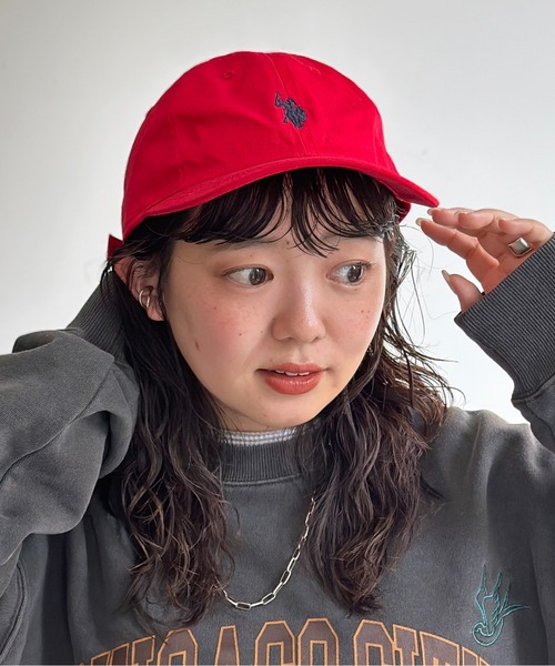 U.S. POLO ASSN.(ユーエスポロアッスン)の「1ポイント刺繍ツイルキャップ(キャップ・メンズ・ブラック/アイボリー/ベージュ/オフホワイト/ブラック系その他/ベージュ系その他/ブラウン/カーキ/ネイビー/グリーン/ベージュ系その他2/ブラック系その他2/モカ/チャコールグレー/ベージュ系その他3/ブラック系その他3/ベージュ系その他6/ブルー系その他/ブルー/レッド/ホワイト系その他/ベージュ系その他4・FREE)」の22枚目の写真