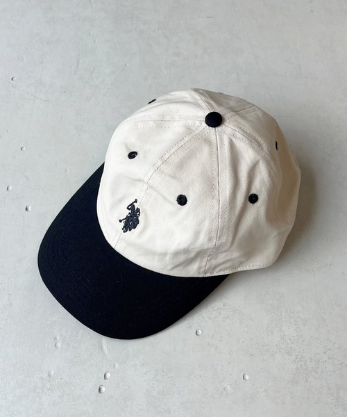 U.S. POLO ASSN.(ユーエスポロアッスン)の「1ポイント刺繍ツイルキャップ(キャップ・メンズ・ブラック/アイボリー/ベージュ/オフホワイト/ブラック系その他/ベージュ系その他/ブラウン/カーキ/ネイビー/グリーン/ベージュ系その他2/ブラック系その他2/モカ/チャコールグレー/ベージュ系その他3/ブラック系その他3/ベージュ系その他6/ブルー系その他/ブルー/レッド/ホワイト系その他/ベージュ系その他4・FREE)」の7枚目の写真