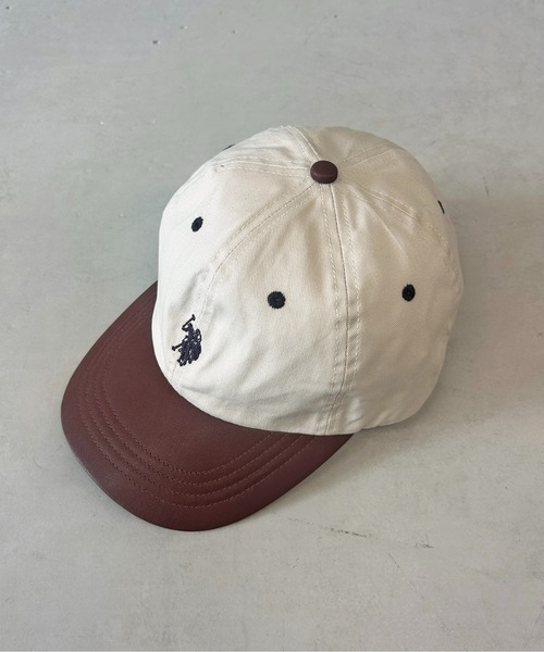 U.S. POLO ASSN.(ユーエスポロアッスン)の「1ポイント刺繍ツイルキャップ(キャップ・メンズ・ブラック/アイボリー/ベージュ/オフホワイト/ブラック系その他/ベージュ系その他/ブラウン/カーキ/ネイビー/グリーン/ベージュ系その他2/ブラック系その他2/モカ/チャコールグレー/ベージュ系その他3/ブラック系その他3/ベージュ系その他6/ブルー系その他/ブルー/レッド/ホワイト系その他/ベージュ系その他4・FREE)」の14枚目の写真