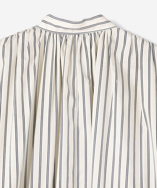 HAVERSACK(ハバーザック)の「HAVERSACK | 〈別注〉ギャザーシャツワンピース STRIPE WOMEN(シャツワンピース・レディース・ホワイト系その他5・1)」の14枚目の写真