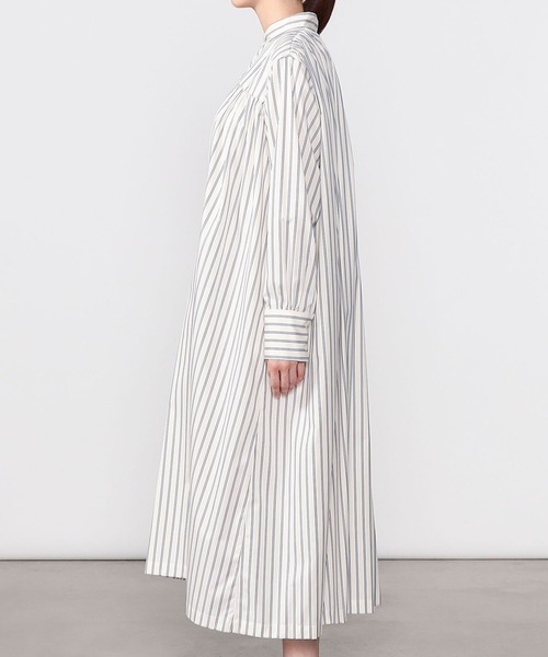HAVERSACK(ハバーザック)の「HAVERSACK | 〈別注〉ギャザーシャツワンピース STRIPE WOMEN(シャツワンピース・レディース・ホワイト系その他5・1)」の9枚目の写真