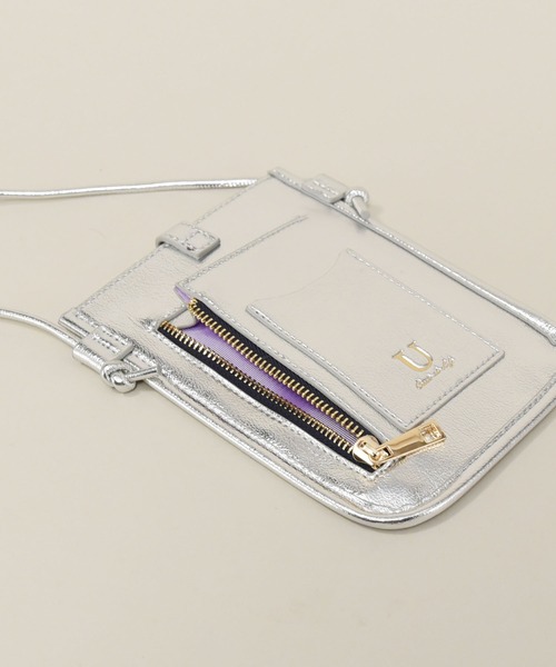 U(ユー)の「アンサンブル ジャガードスマホポシェット/ショルダー付(ショルダーバッグ・レディース・ブラック/オリーブ/マスタード/ボルドー/ブルー系その他/キャメル/シルバー/ゴールド/オレンジ/ブルー系その他2/アイボリー/グリーン/イエロー/グレー系その他/グレー系その他2/レッド系/イエロー系/ネイビー系・FREE)」の17枚目の写真