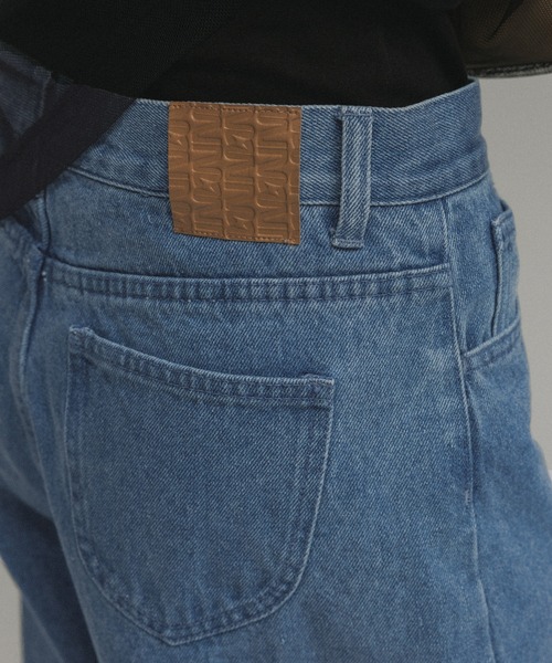 M TO R（ムウトアール）の「［PANTS］BIJOU STRAIGHT DENIM（デニムパンツ・レディース・スミクロ/ブルー系その他4・40/38/36）」の9枚目の写真