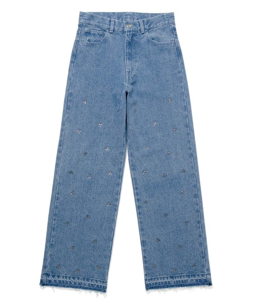 セール】［PANTS］BIJOU STRAIGHT DENIM（デニムパンツ）｜M TO