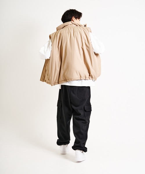 JACKROSE（ジャックローズ）の「JE-ボリューム.ベスト（ダウンベスト・メンズ・ブラック/ベージュ・M/L）」の5枚目の写真