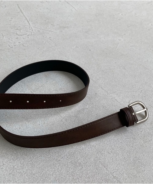 Doux archives(ドゥアルシーヴ)の「合革ベルト(ベルト・レディース・ブラウン/ブラック・FREE)」の2枚目の写真