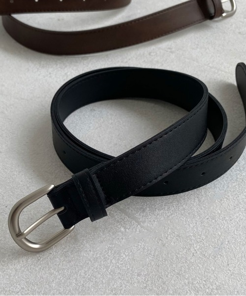 Doux archives(ドゥアルシーヴ)の「合革ベルト(ベルト・レディース・ブラウン/ブラック・FREE)」の6枚目の写真