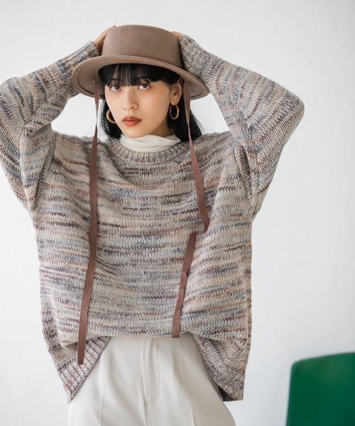 JEANASIS（ジーナシス）の「MIXカラーグラデ－ションプルオーバー