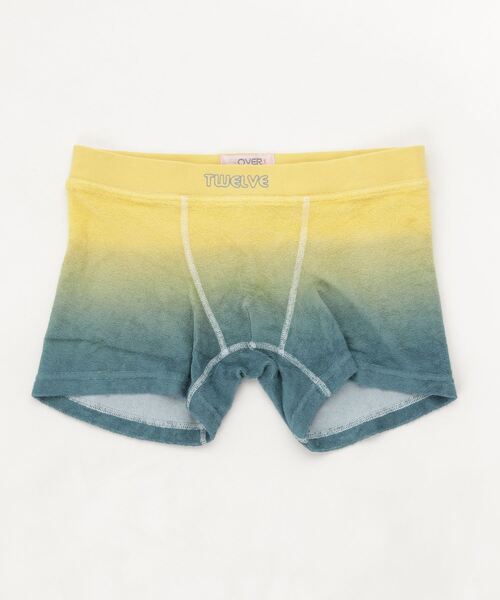 OVER THE TWELVE（オーバーザトゥウェルブ）の「OVER THE TWELVE/オーバーザトェルブ/in&Yan グラデーション染めストレッチパイルBOXER（その他アンダーウェア/インナー・メンズ・レッド/ブルー・M/L/XL）」の3枚目の写真