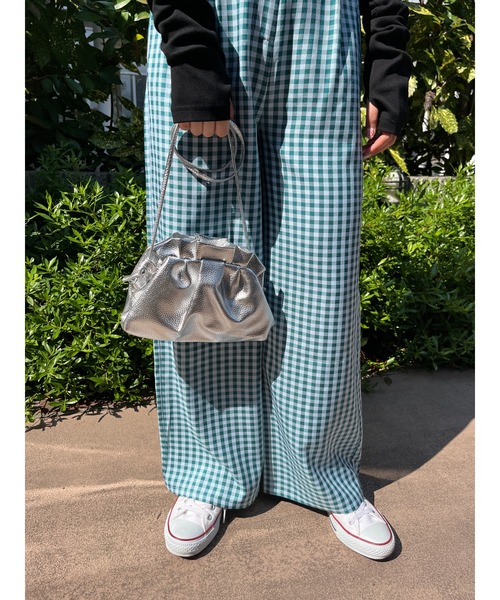 WC（ダブル シー）の「メタリックガマグチショルダー（ショルダーバッグ・レディース・ピンク/シルバー・FREE）」の6枚目の写真