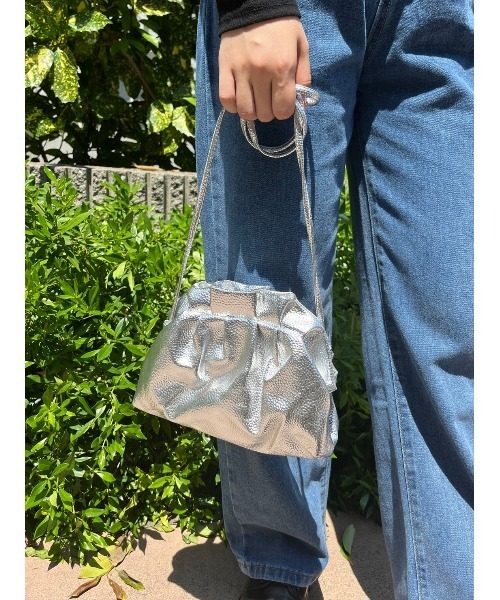 WC（ダブル シー）の「メタリックガマグチショルダー（ショルダーバッグ・レディース・ピンク/シルバー・FREE）」の11枚目の写真