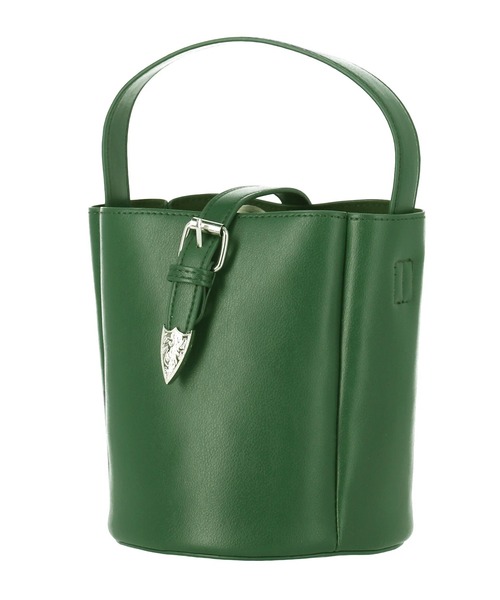 ANAP（アナップ）の「ベルトデザイン筒型バッグ（ショルダーバッグ・レディース・ブラック/オフホワイト/グリーン/モカ・FREE）」の4枚目の写真