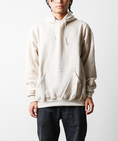 JERZEES(ジャージーズ)の「《JERZEES》NUBLEND 8.0oz裏起毛ベーシックプルオーバーパーカー【W】【it】【FE2】(パーカー・レディース・ブラック/チャコール/グレー系/サンドベージュ・X-LARGE/MEDIUM/LARGE/SMALL)」の4枚目の写真