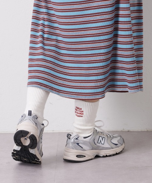 CIAOPANIC TYPY(チャオパニックティピー)の「【靴下屋×TYPY】刺繍ベタクルーソックス(ソックス/靴下・レディース・オフホワイト/ブルー/ピンク/ライム・ONE SIZE)」の6枚目の写真