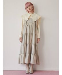 merry jenny | knot strapティアードワンピース(ワンピース)