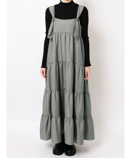 merry jenny（メリージェニー）の「knot strapティアードワンピース