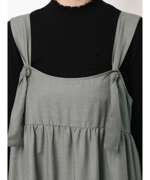 merry jenny（メリージェニー）の「knot strapティアードワンピース（ワンピース・レディース・ブラック/グレー/アイボリー・FREE）」の21枚目の写真