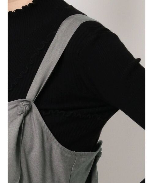 merry jenny（メリージェニー）の「knot strapティアードワンピース（ワンピース・レディース・ブラック/グレー/アイボリー・FREE）」の22枚目の写真