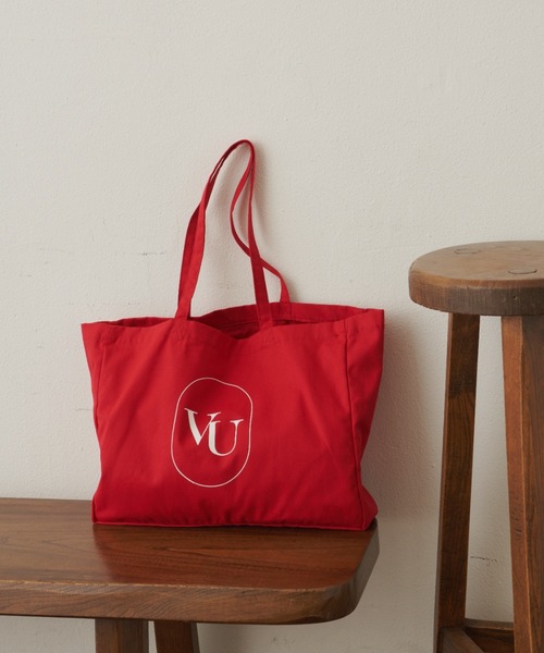 VANNIE U（ヴァニーユー）の「オーバルロゴトートバッグ/推しトート/ダブルポケット付（トートバッグ・レディース・グリーン/レッド/ピンク/イエロー/オレンジ/パープル/アイボリー/ブラック/ブルー・FREE）」の19枚目の写真