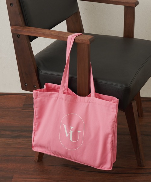 VANNIE U（ヴァニーユー）の「オーバルロゴトートバッグ/推しトート/ダブルポケット付（トートバッグ・レディース・グリーン/レッド/ピンク/イエロー/オレンジ/パープル/アイボリー/ブラック/ブルー・FREE）」の16枚目の写真