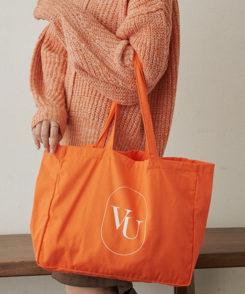 VANNIE U（ヴァニーユー）の「オーバルロゴトートバッグ/推しトート/ダブルポケット付（トートバッグ・レディース・グリーン/レッド/ピンク/イエロー/オレンジ/パープル/アイボリー/ブラック/ブルー・FREE）」の17枚目の写真