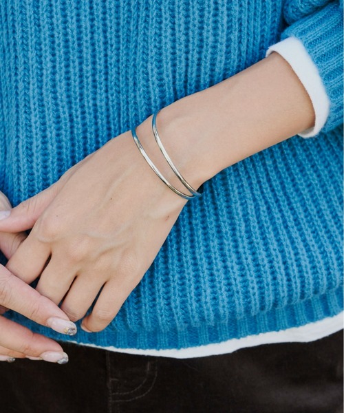 Auntie Rosa Holiday(アンティローザホリデー)の「ツインラインバングル(バングル/リストバンド・レディース・シルバー/ゴールド・FREE)」の3枚目の写真