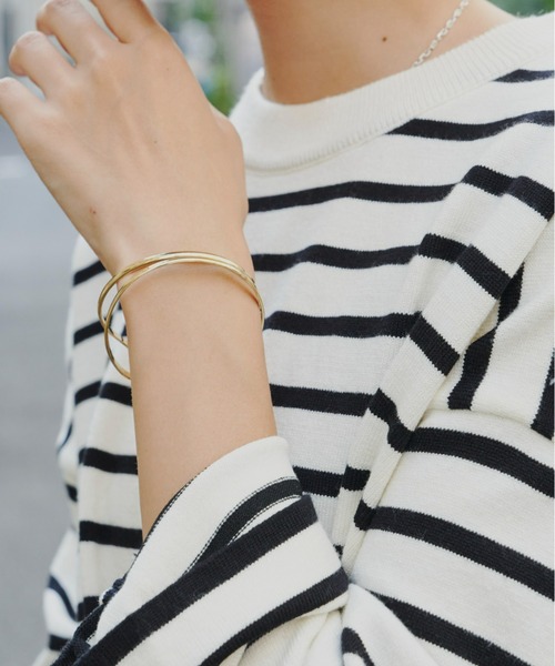 Auntie Rosa Holiday(アンティローザホリデー)の「ツインラインバングル(バングル/リストバンド・レディース・シルバー/ゴールド・FREE)」の6枚目の写真